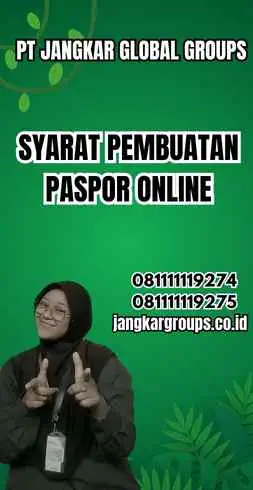 Syarat Pembuatan Paspor Online