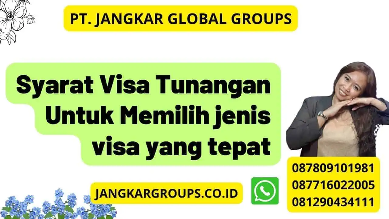 Syarat Visa Tunangan Untuk Memilih jenis visa yang tepat