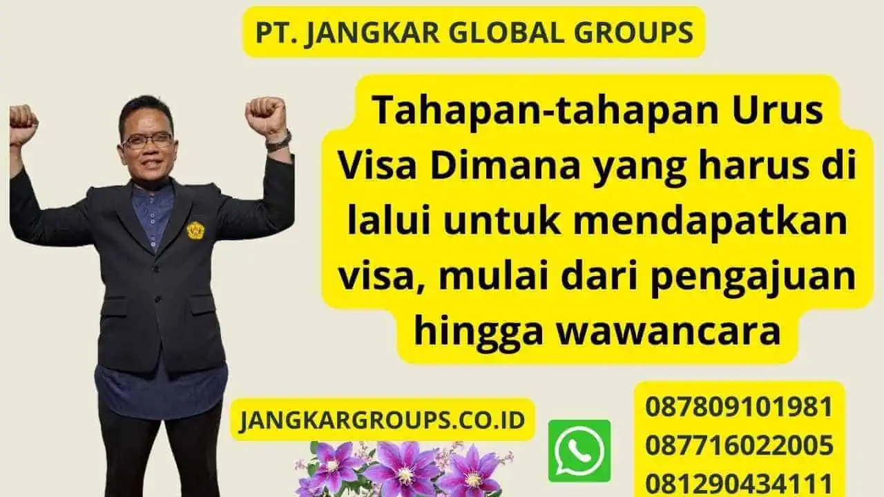 Tahapan-tahapan Urus Visa Dimana yang harus di lalui untuk mendapatkan visa, mulai dari pengajuan hingga wawancara