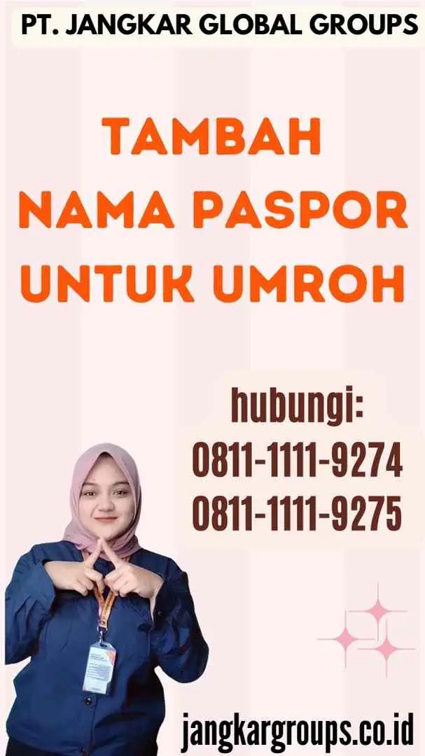 Tambah Nama Paspor untuk Umroh