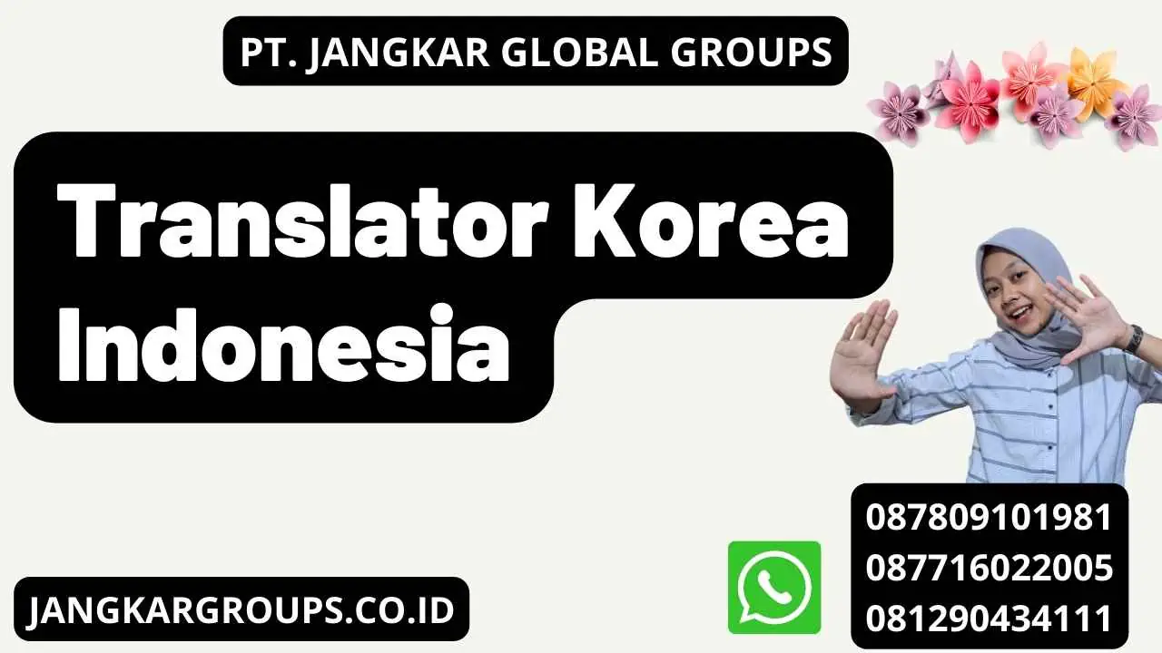 Translator Korea Indonesia