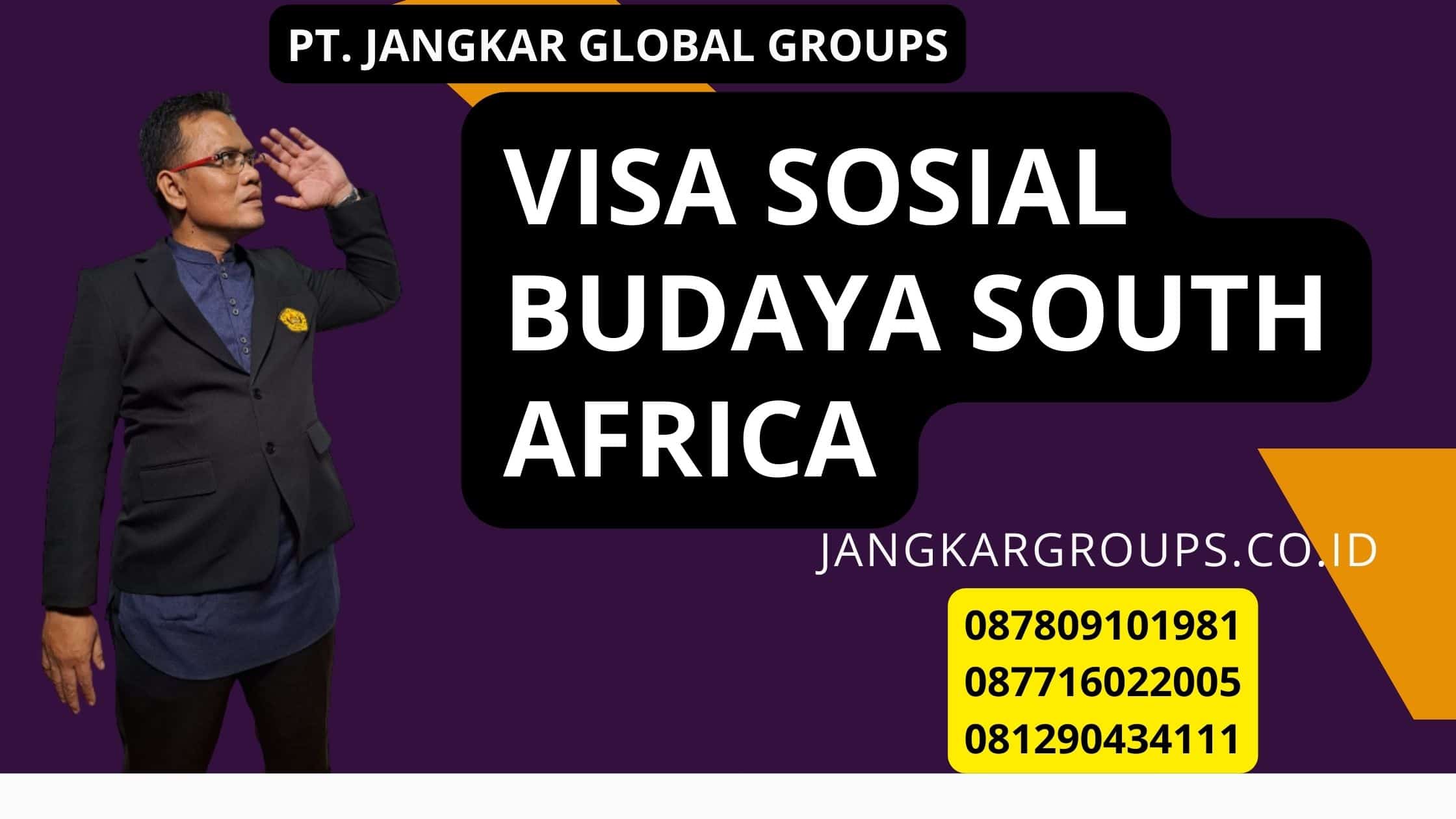 Visa Sosial Budaya South Africa