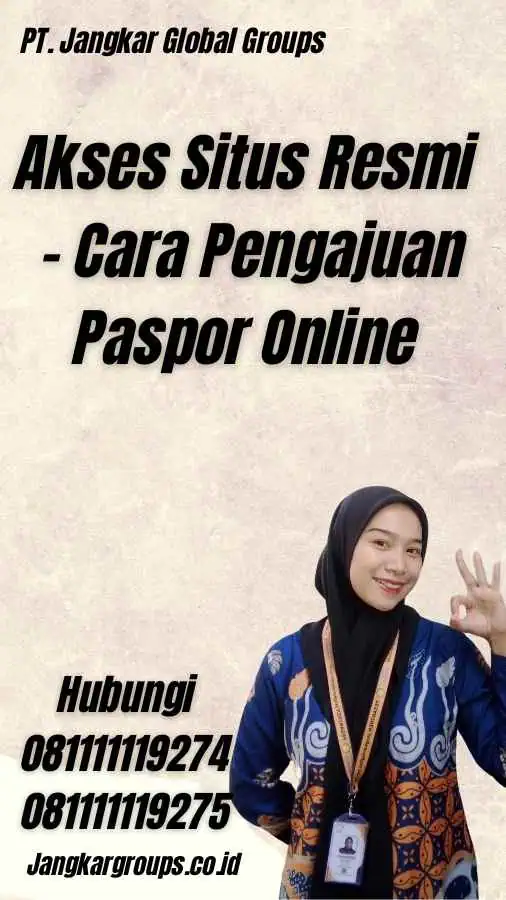 Akses Situs Resmi - Cara Pengajuan Paspor Online