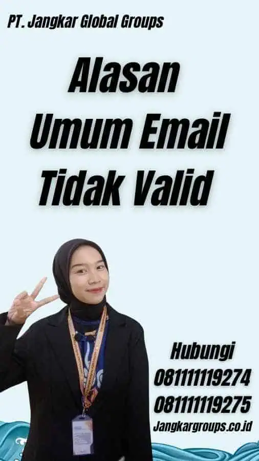 Alasan Umum Email Tidak Valid