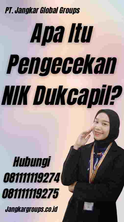 Apa Itu Pengecekan NIK Dukcapil?