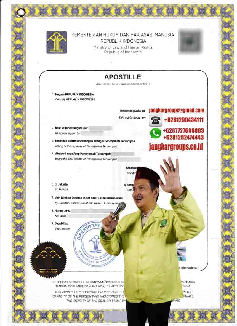 Apostille Terjemah Buku Nikah belanda