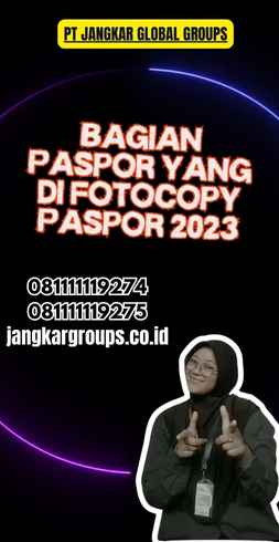 Bagian Paspor yang Di Fotocopy Paspor 2023