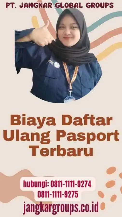 Biaya Daftar Ulang Pasport Terbaru