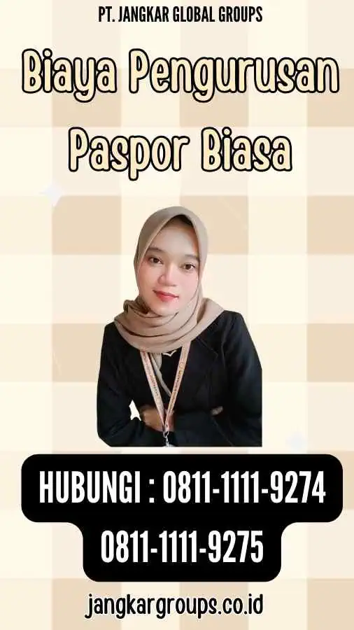 Biaya Pengurusan Paspor Biasa (1)