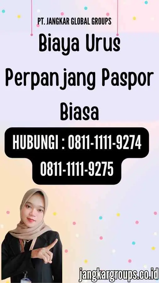 Biaya Urus Perpanjang Paspor Biasa