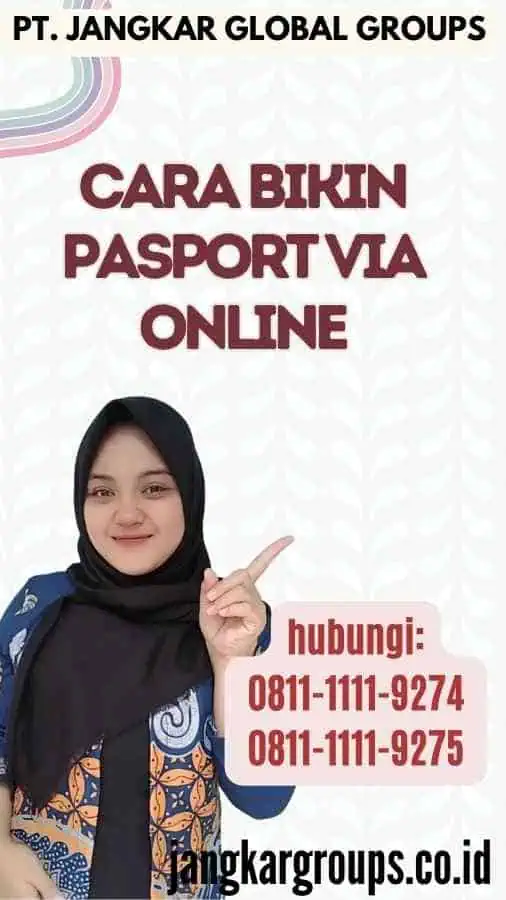 Cara Bikin Pasport Via Online