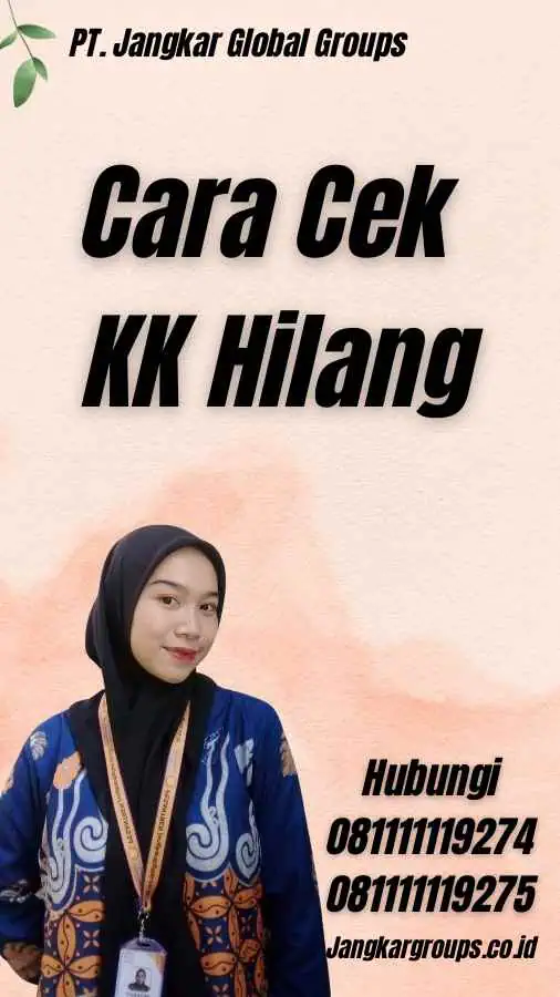 Cara Cek KK Hilang