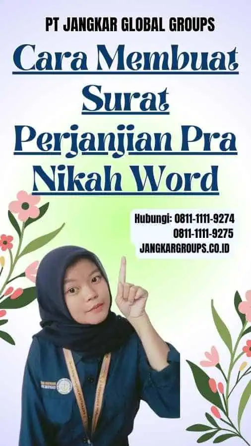 Cara Membuat Surat Perjanjian Pra Nikah Word