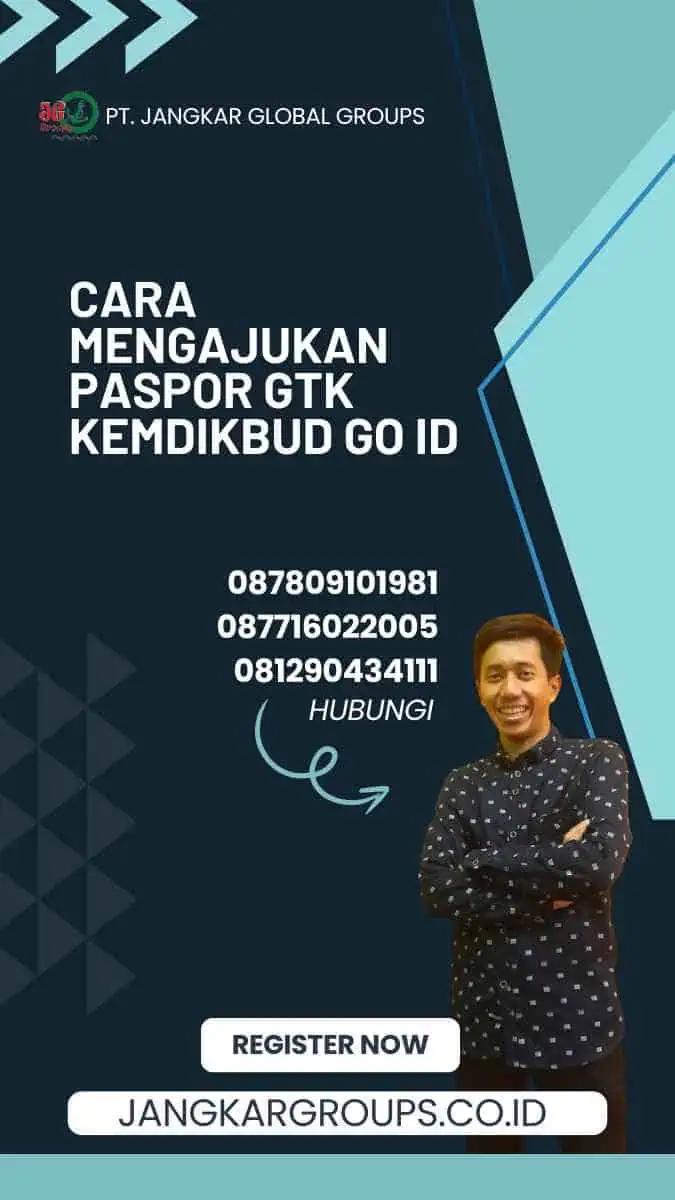 Cara Mengajukan Paspor GTK Kemdikbud Go ID