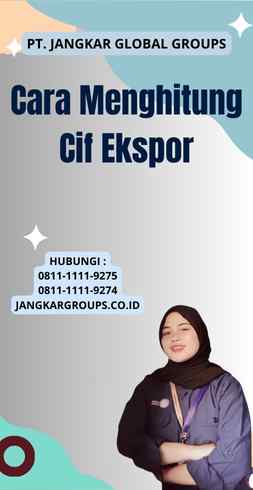 Cara Menghitung Cif Ekspor