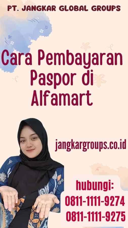 Cara Pembayaran Paspor di Alfamart