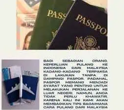 Cara Pulang Dari Malaysia Ke Indonesia Tanpa Paspor