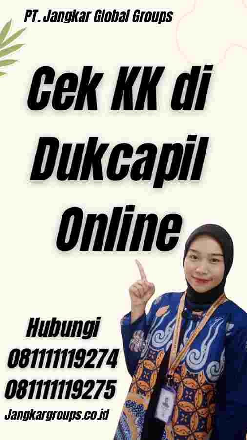 Cek KK di Dukcapil Online