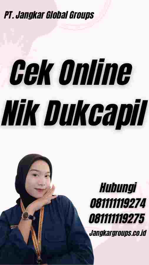 Cek Online Nik Dukcapil