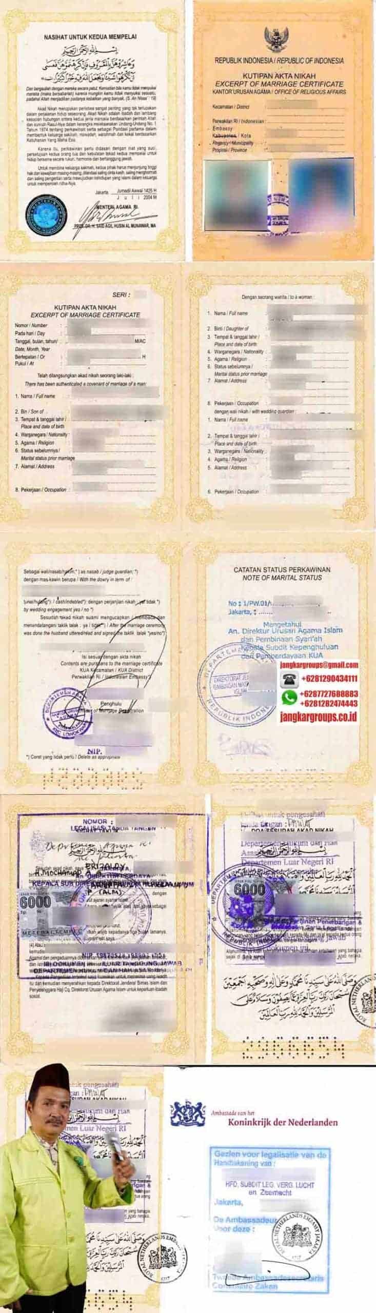 Contoh Buku Nikah Belanda