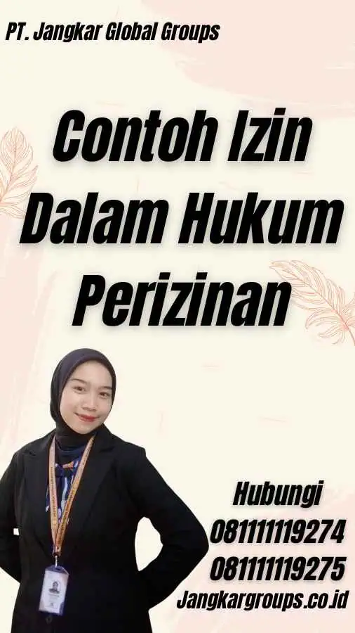 Contoh Izin Dalam Hukum Perizinan