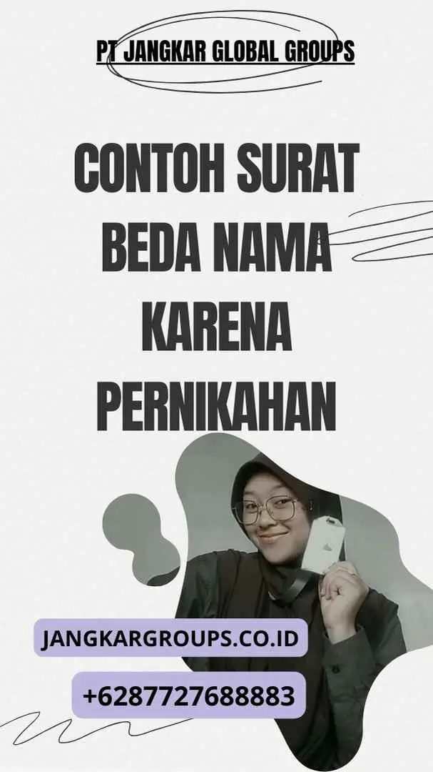 Contoh Surat Beda Nama karena Pernikahan