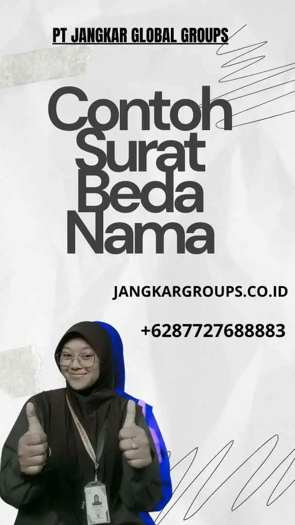 Contoh Surat Beda Nama