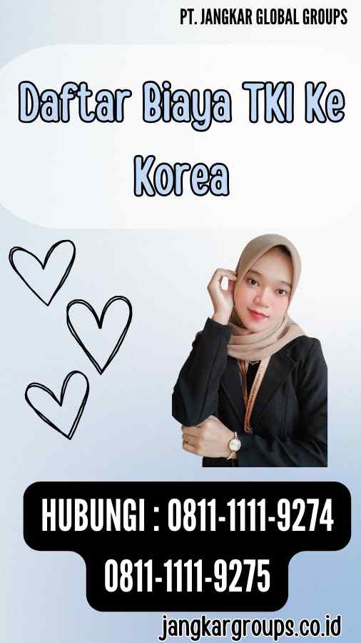 Daftar Biaya TKI Ke Korea