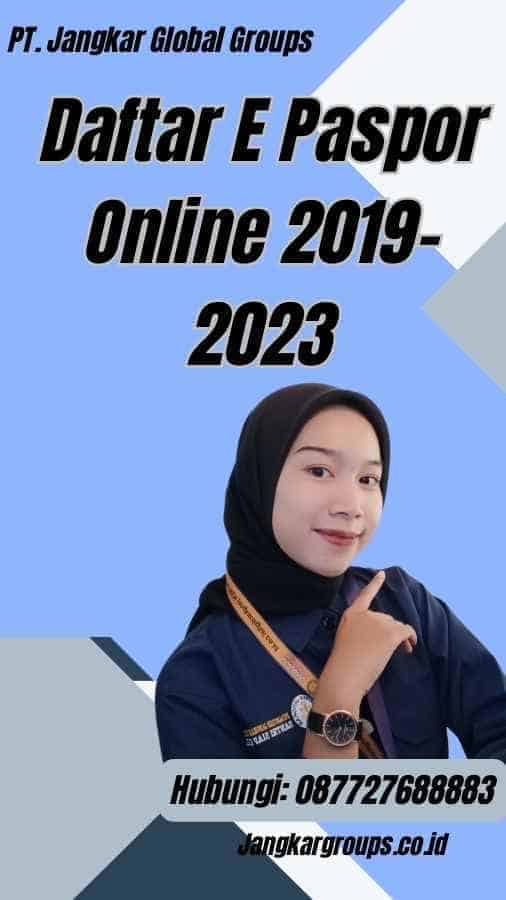 Daftar E Paspor Online 2019-2023