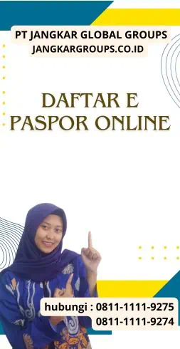 Daftar E Paspor Online