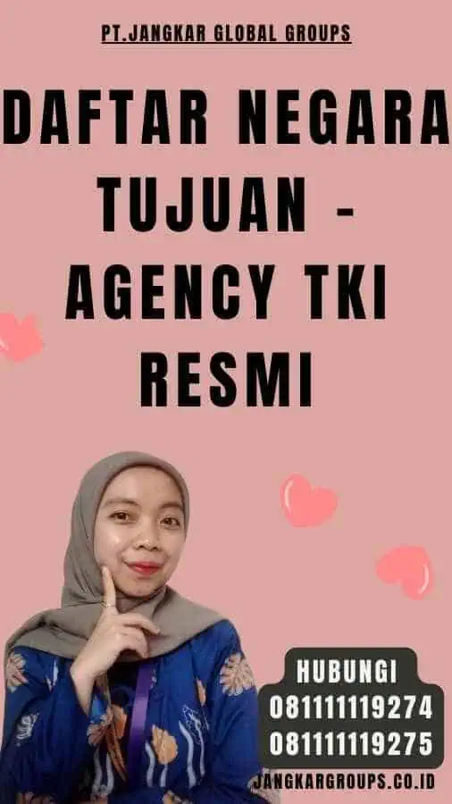 Daftar Negara Tujuan - Agency TKI Resmi