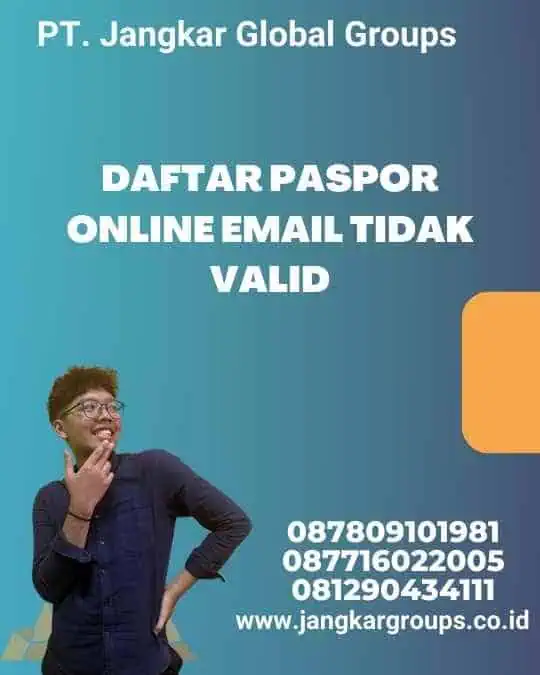 Daftar Paspor Online Email Tidak Valid