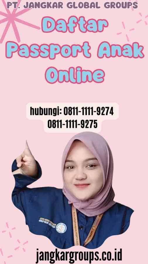 Daftar Passport Anak Online