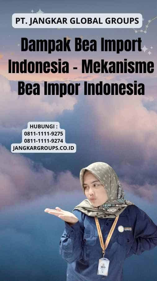 Dampak Bea Import Indonesia - Mekanisme Bea Impor Indonesia