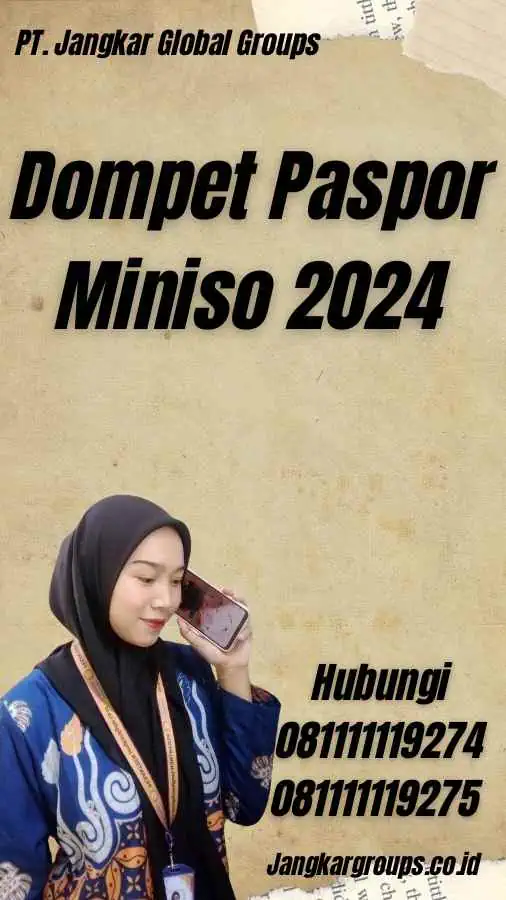 Dompet Paspor Miniso 2024