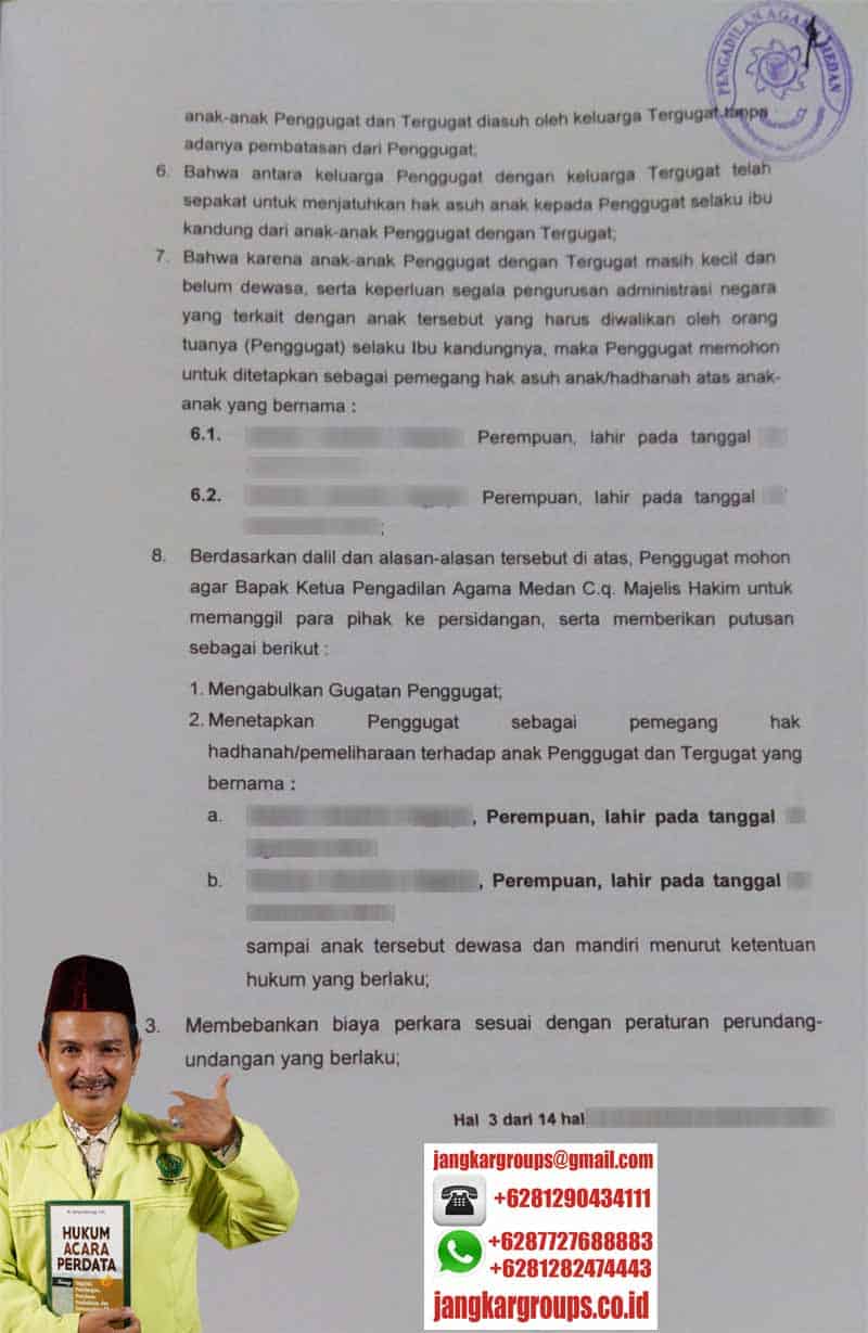 Duduk Perkara Hak Asuh Anak2