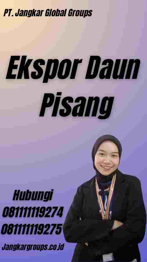 Ekspor Daun Pisang