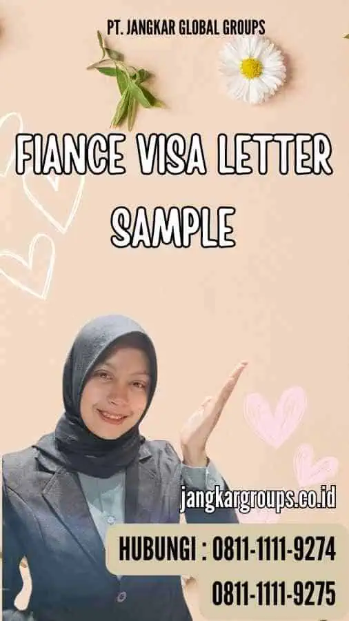 Fiance Visa Letter Sample