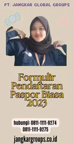 Formulir Pendaftaran Paspor Biasa 2023