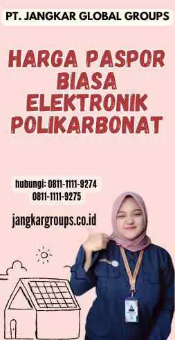 Harga Paspor Biasa Elektronik Polikarbonat