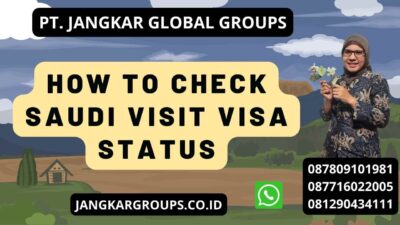 How To Check Saudi Visit Visa Status