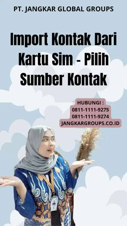 Import Kontak Dari Kartu Sim - Pilih Sumber Kontak