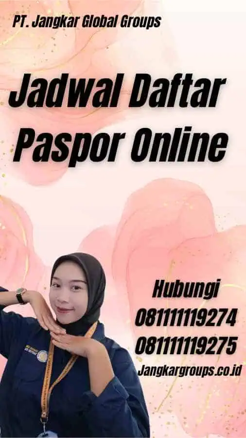 Jadwal Daftar Paspor Online