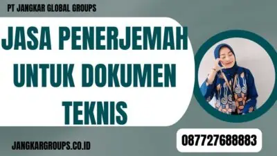 Jasa Penerjemah Untuk Dokumen Teknis