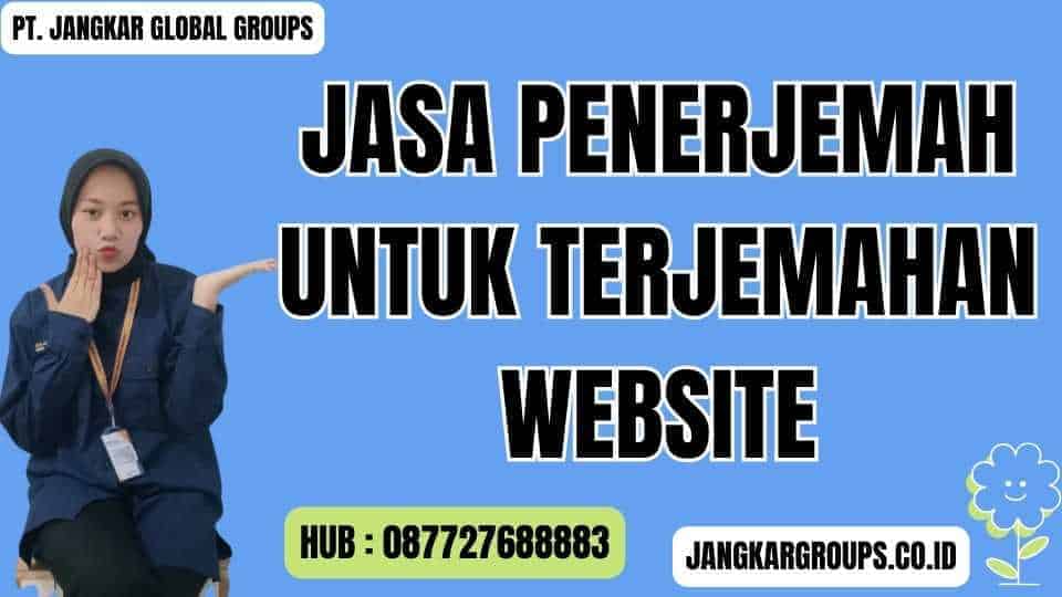 Jasa Penerjemah Untuk Terjemahan Website