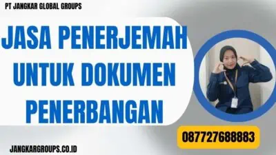 Jasa Penerjemah untuk Dokumen Penerbangan