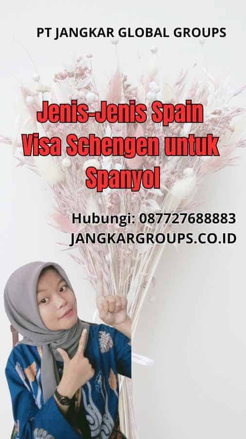 Jenis-Jenis Spain Visa Schengen untuk Spanyol