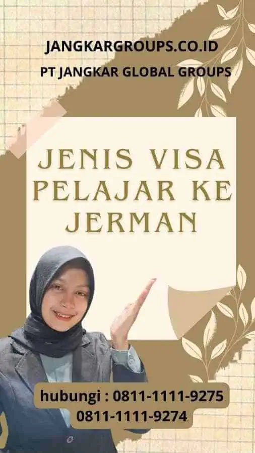 Jenis Visa Pelajar ke Jerman