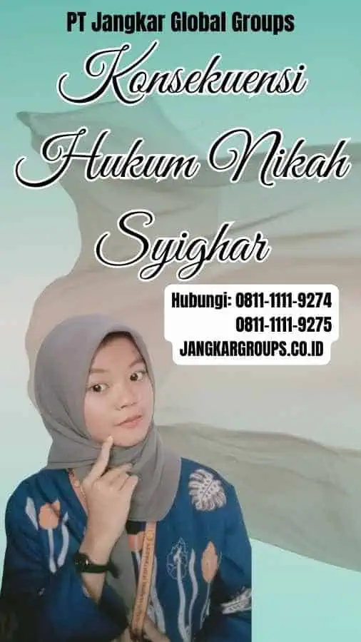 Konsekuensi Hukum Nikah Syighar