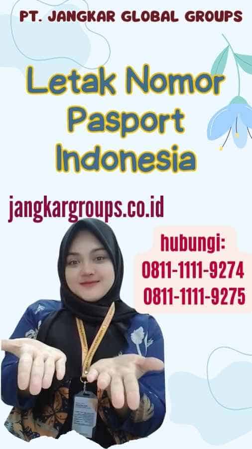 Letak Nomor Pasport Indonesia